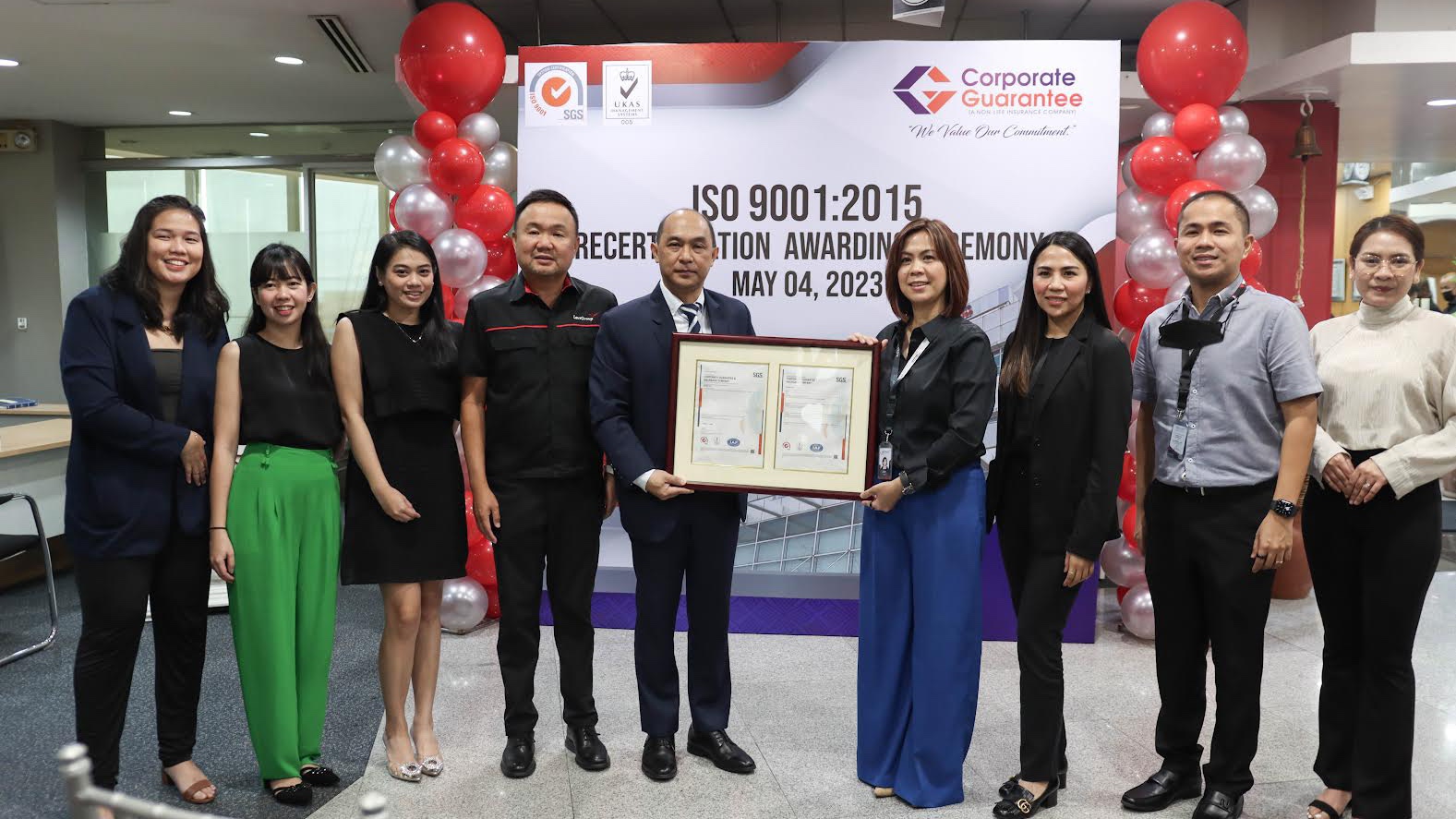 CG scores 8th ISO recertification