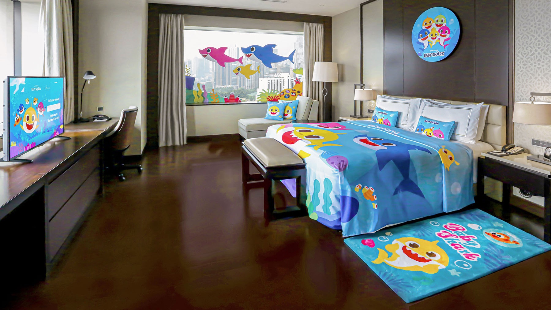 This Baby Shark-themed room isn’t just for the kids!