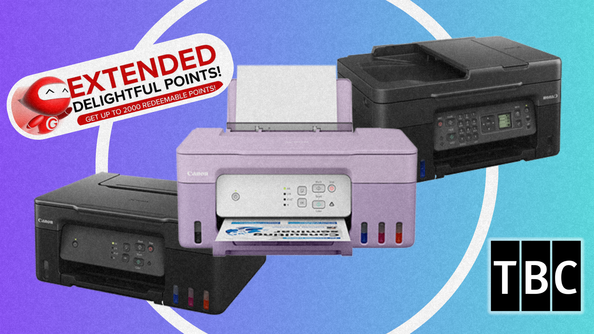 Earn reward points when you buy a Canon PIXMA printer