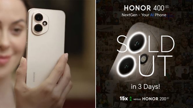 HONOR 400 5G Sold Out in 3 Days, 15x Higher Sales versus HONOR 200 5G