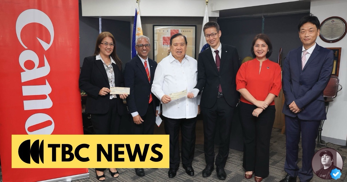 Canon backs Philippine Red Cross relief efforts