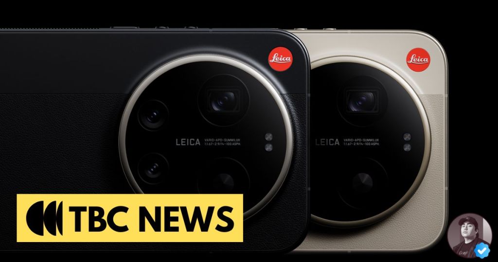 Two Leica cameras in black and beige, showcasing their lens design, alongside the 'TBC NEWS' logo.