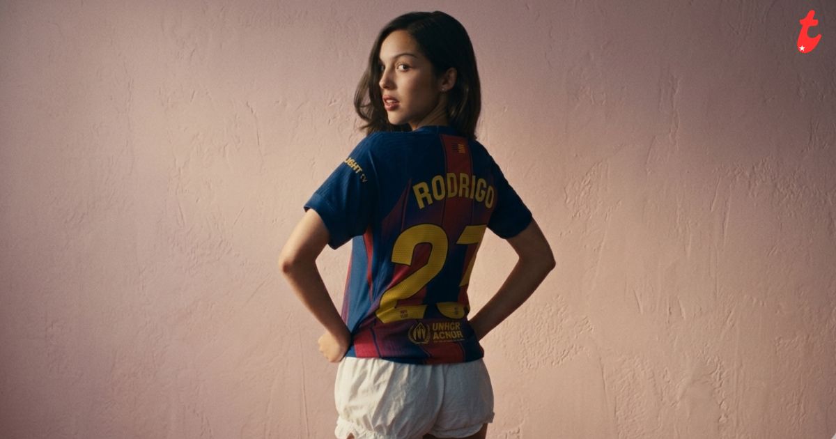 Spotify Brings Olivia Rodrigo To FC Barcelona For El Clásico Jersey Takeover