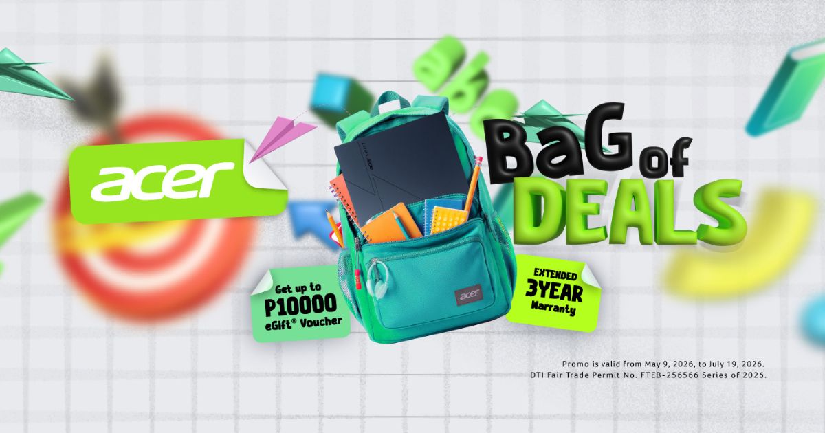 Back-to-School just got better with Acer’s “Bag of Deals” laptop upgrade promo