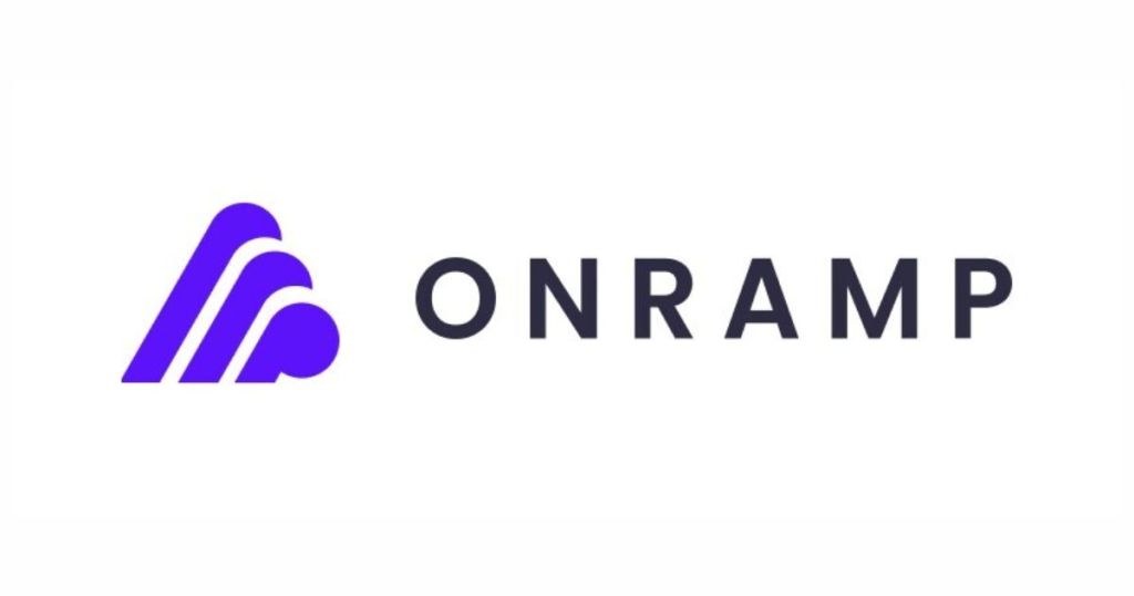 Logo of ONRAMP featuring a purple abstract design and the word 'ONRAMP' in dark text.