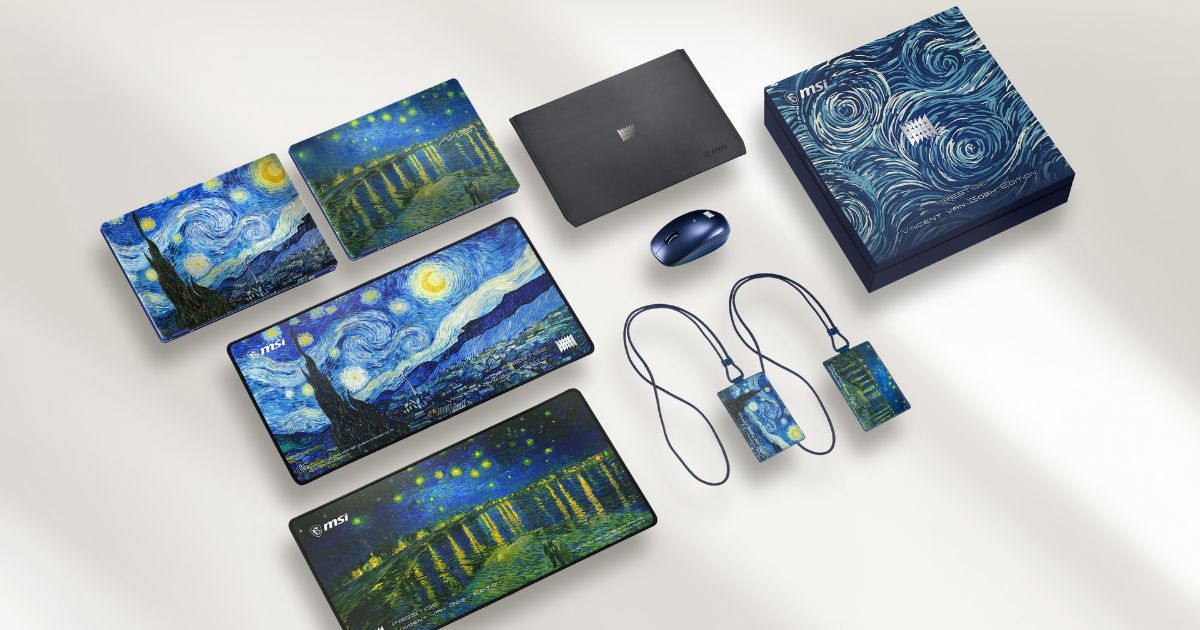 Why MSI built a 30-hour AI laptop modeled on Van Gogh’s night masterpieces