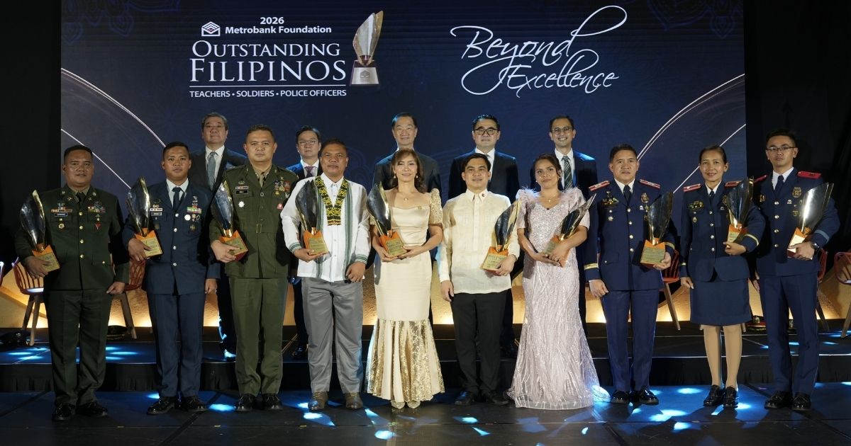 Who are the 10 outstanding Filipinos honored at Metrobank’s 64th anniversary